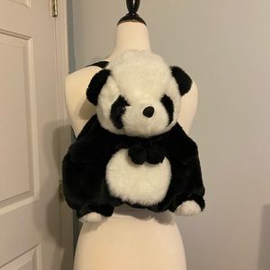 SOLD Panda plush backpack